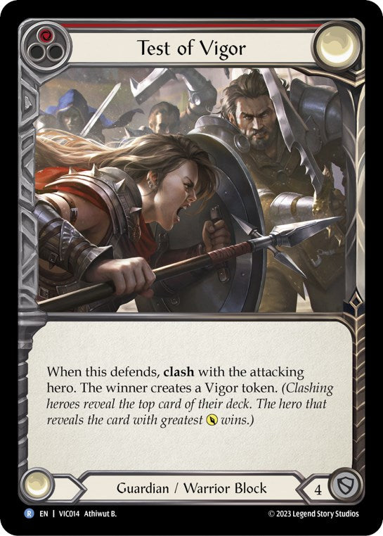 Test of Vigor (Red) [VIC014] (Heavy Hitters Victor Blitz Deck) | Webway Games