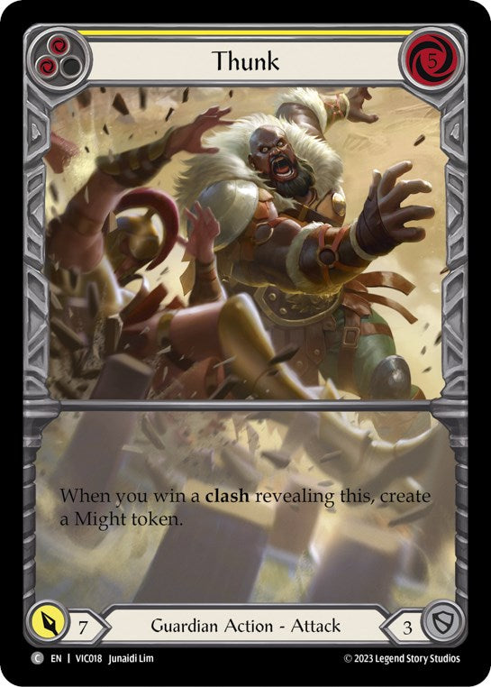 Thunk (Yellow) [VIC018] (Heavy Hitters Victor Blitz Deck) | Webway Games