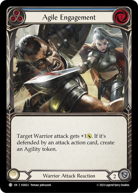 Agile Engagement (Blue) [KSI023] (Heavy Hitters Kassai Blitz Deck) | Webway Games