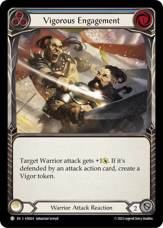 Vigorous Engagement (Blue) [KSI024] (Heavy Hitters Kassai Blitz Deck) | Webway Games