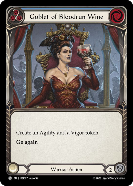 Goblet of Bloodrun Wine (Blue) [KSI027] (Heavy Hitters Kassai Blitz Deck) | Webway Games