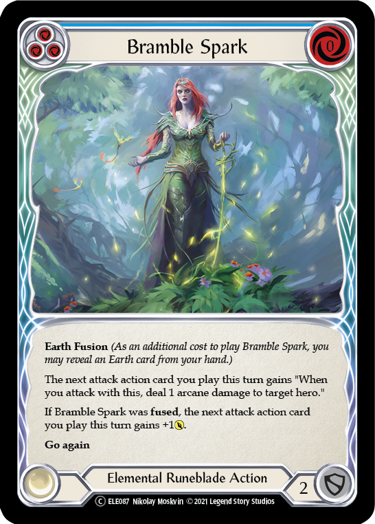Bramble Spark (Blue) [U-ELE087] Unlimited Rainbow Foil | Webway Games