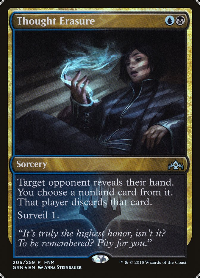 Thought Erasure (FNM) [Guilds of Ravnica Promos] | Webway Games