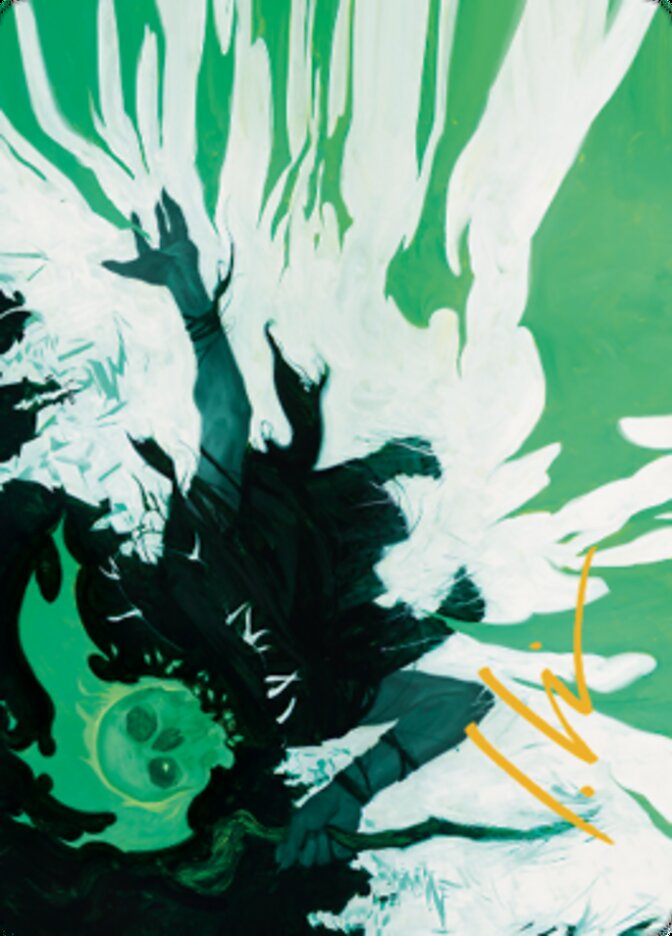 Bone Splinters Art Card (Gold-Stamped Signature) [Dominaria United Art Series] | Webway Games