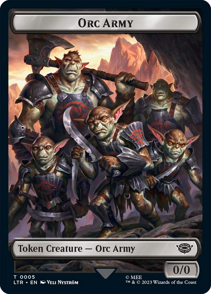 Orc Army Token (05) [The Lord of the Rings: Tales of Middle-Earth Tokens] | Webway Games