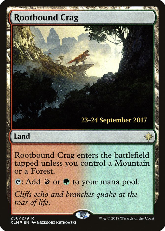 Rootbound Crag  (Prerelease) [Ixalan Prerelease Promos] | Webway Games