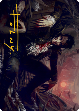Arrogant Outlaw Art Card (Gold-Stamped Signature) [Innistrad: Midnight Hunt Art Series] | Webway Games