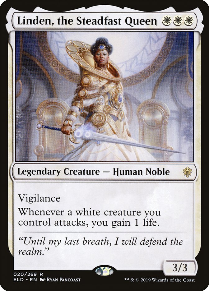 Linden, the Steadfast Queen [Throne of Eldraine] | Webway Games