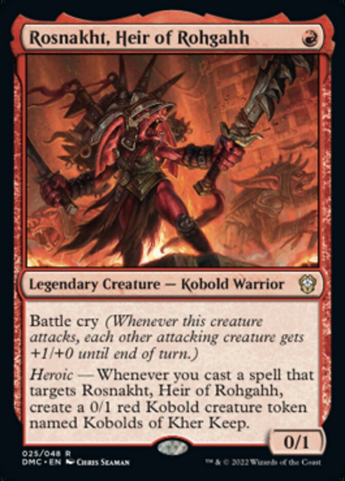 Rosnakht, Heir of Rohgahh [Dominaria United Commander] | Webway Games