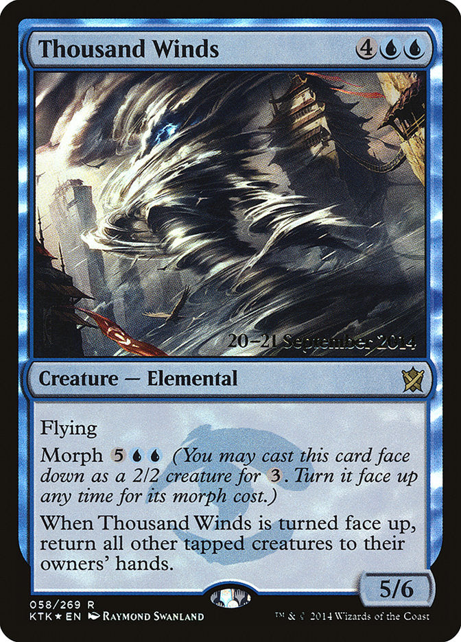 Thousand Winds  (Prerelease) [Khans of Tarkir Prerelease Promos] | Webway Games