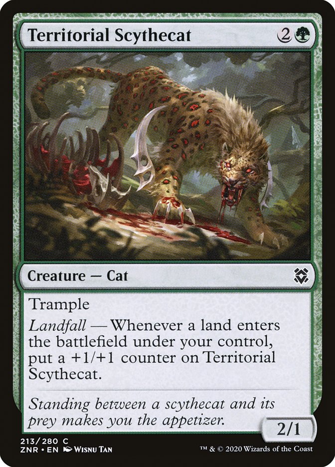 Territorial Scythecat [Zendikar Rising] | Webway Games