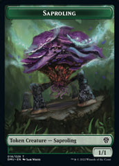 Saproling // Beast Double-sided Token [Dominaria United Tokens] | Webway Games