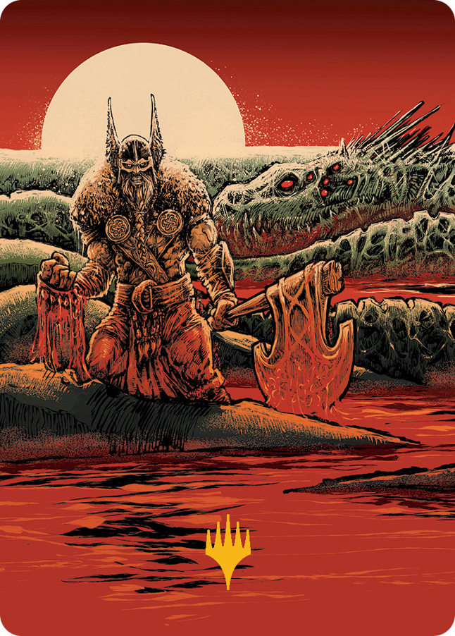 Fynn, the Fangbearer Art Card (Gold-Stamped Signature) [March of the Machine Art Series] | Webway Games