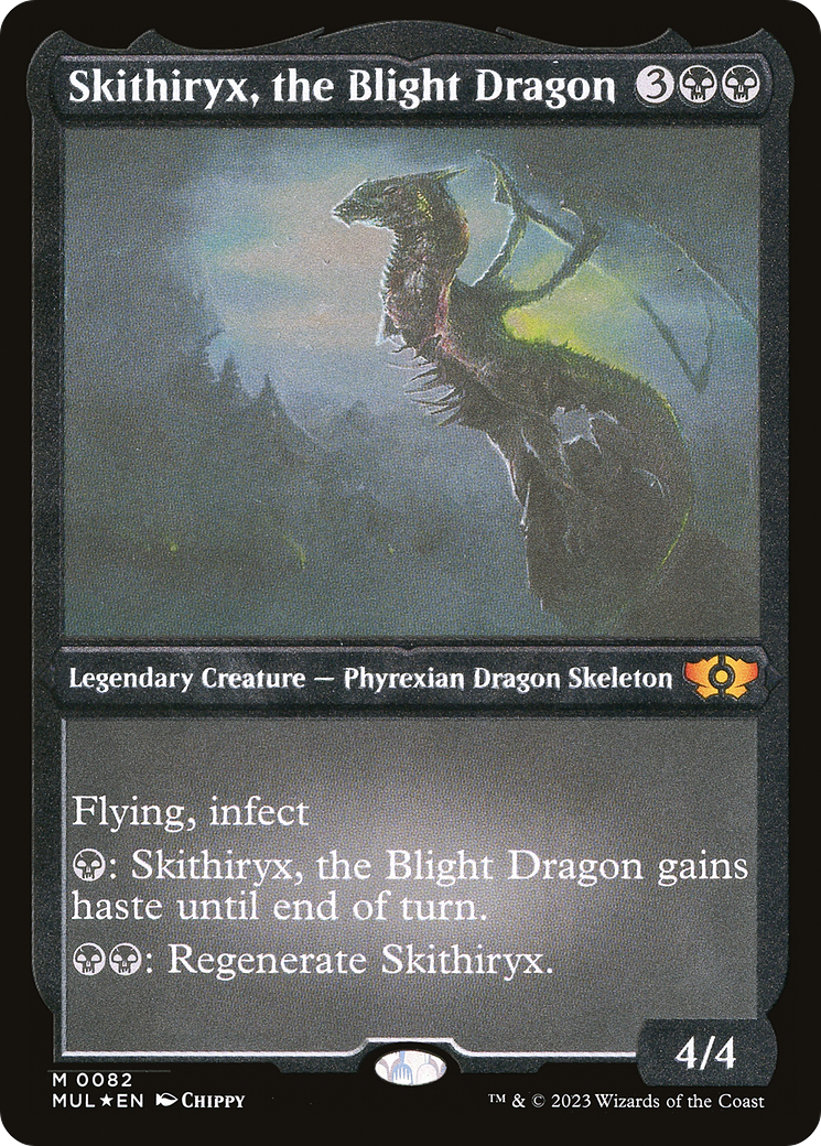 Skithiryx, the Blight Dragon (Foil Etched) [Multiverse Legends] | Webway Games