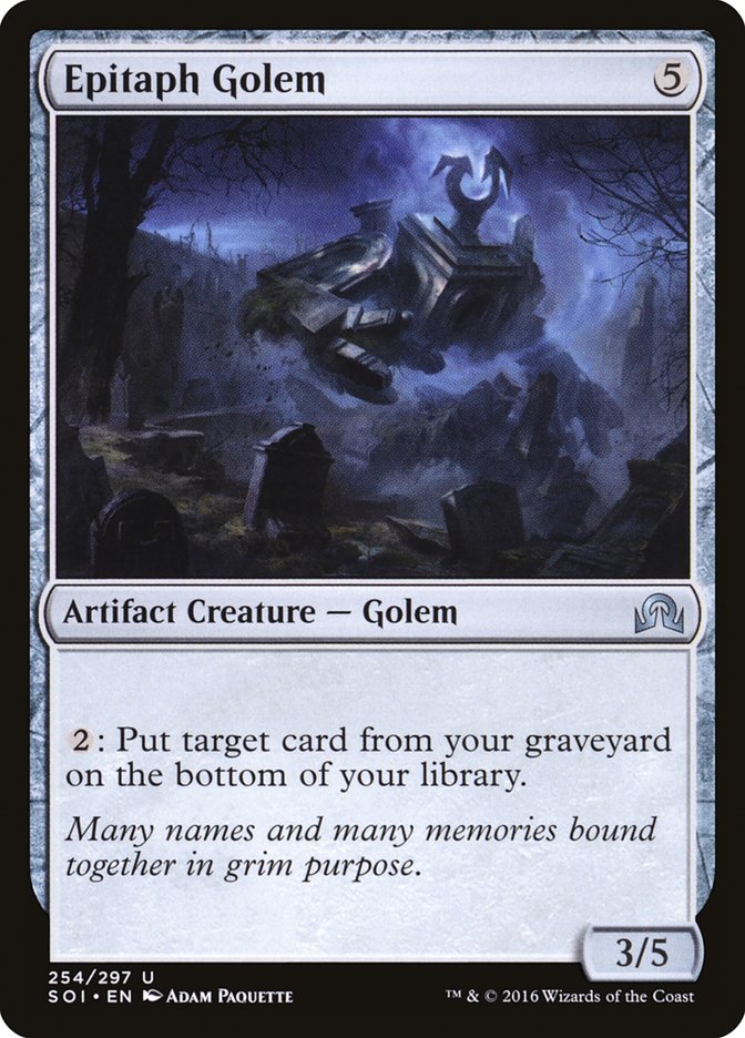 Epitaph Golem [Shadows over Innistrad] | Webway Games