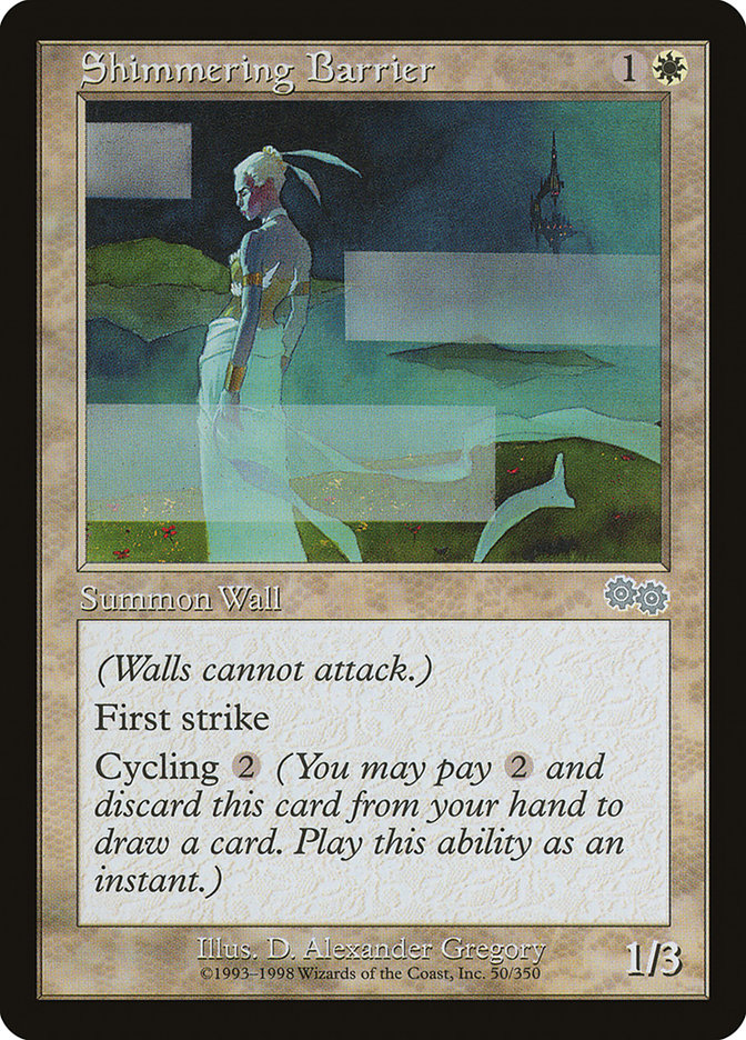 Shimmering Barrier [Urza's Saga] | Webway Games