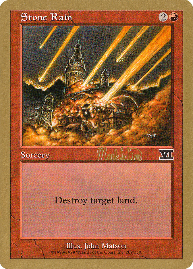 Stone Rain (Mark Le Pine) [World Championship Decks 1999] | Webway Games