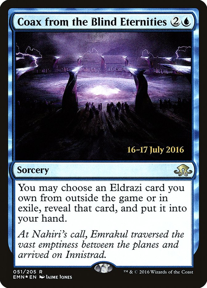 Coax from the Blind Eternities  (Prerelease) [Eldritch Moon Prerelease Promos] | Webway Games