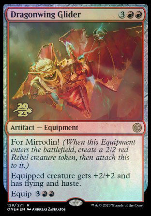 Dragonwing Glider [Phyrexia: All Will Be One Prerelease Promos] | Webway Games