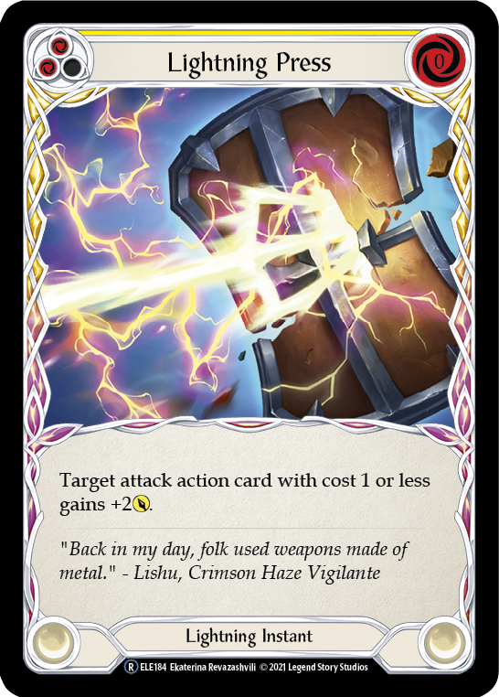 Lightning Press (Yellow) [U-ELE184] Unlimited Normal | Webway Games
