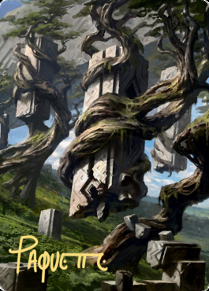 Forest 2 Art Card (Gold-Stamped Signature) [Zendikar Rising Art Series] | Webway Games