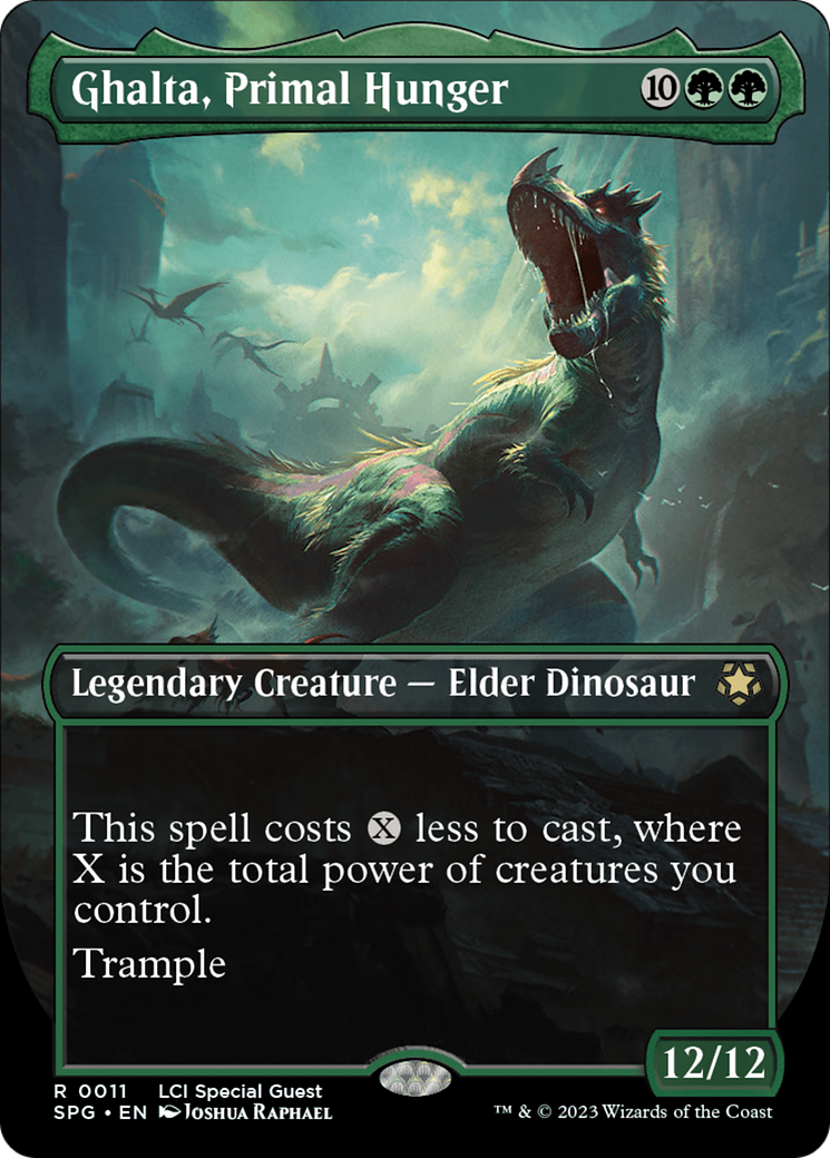 Ghalta, Primal Hunger (Borderless) [The Lost Caverns of Ixalan Special Guests] | Webway Games