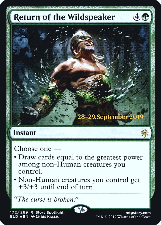 Return of the Wildspeaker  [Throne of Eldraine Prerelease Promos] | Webway Games