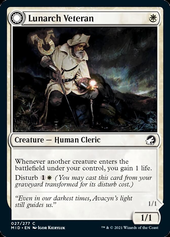 Lunarch Veteran // Luminous Phantom [Innistrad: Midnight Hunt] | Webway Games