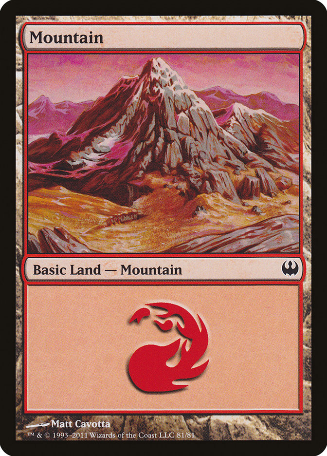 Mountain (81) [Duel Decks: Knights vs. Dragons] | Webway Games