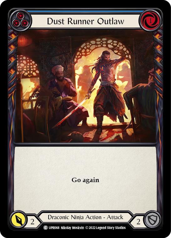 Dust Runner Outlaw (Blue) [UPR068] (Uprising)  Rainbow Foil | Webway Games