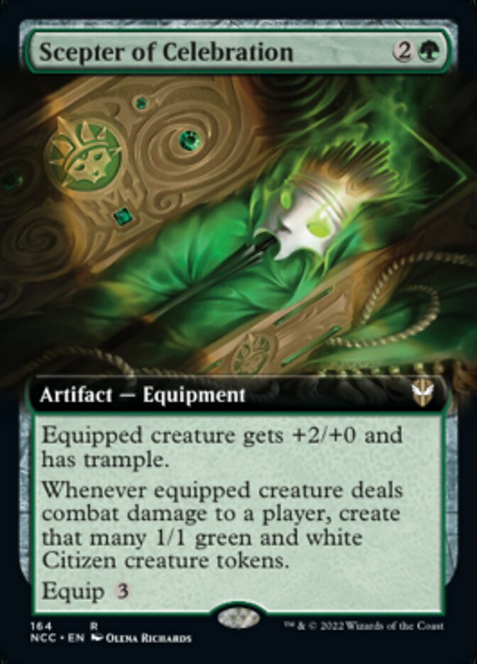 Scepter of Celebration (Extended Art) [Streets of New Capenna Commander] | Webway Games