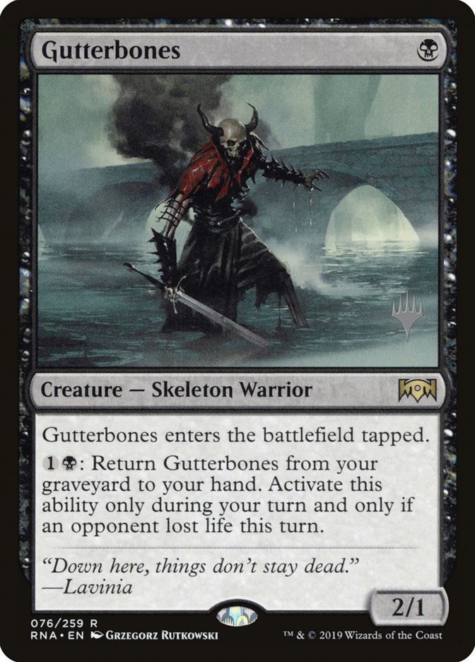 Gutterbones (Promo Pack) [Ravnica Allegiance Promos] | Webway Games