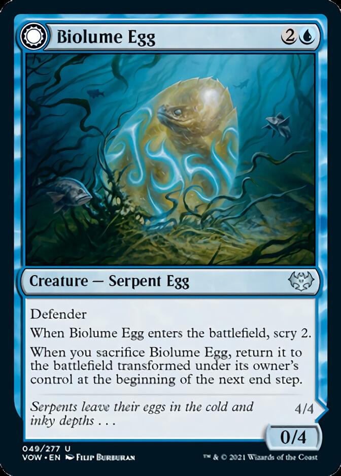 Biolume Egg // Biolume Serpent [Innistrad: Crimson Vow] | Webway Games