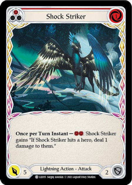 Shock Striker (Red) [LXI015] (Tales of Aria Lexi Blitz Deck)  1st Edition Normal | Webway Games