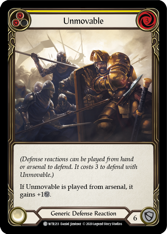 Unmovable (Yellow) [U-WTR213] (Welcome to Rathe Unlimited)  Unlimited Rainbow Foil | Webway Games