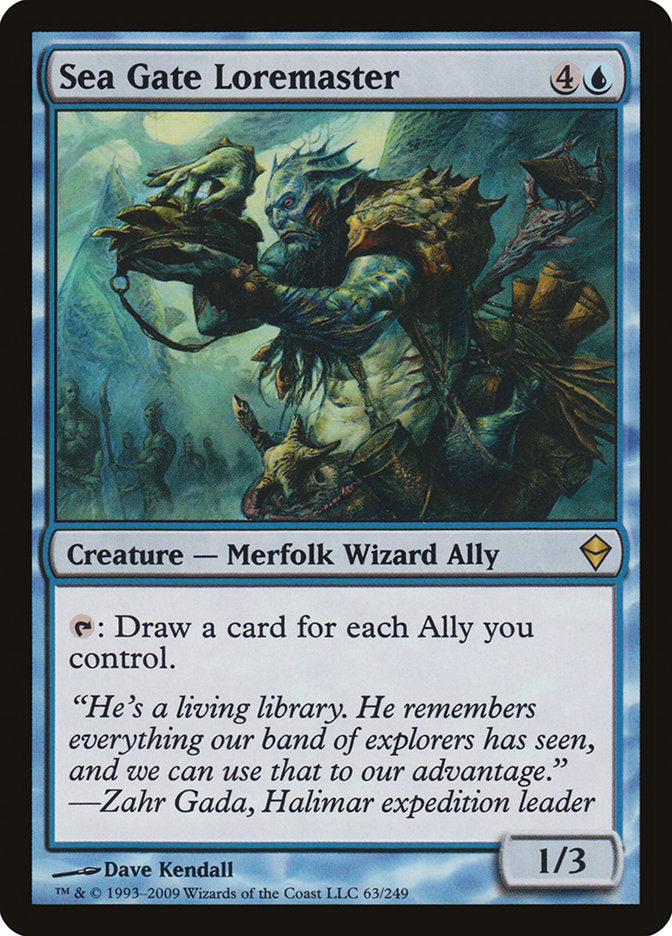Sea Gate Loremaster [Zendikar] | Webway Games