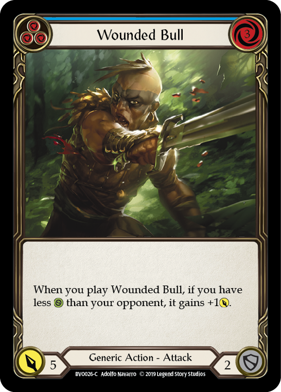 Wounded Bull (Blue) [BVO026-C] 1st Edition Normal | Webway Games