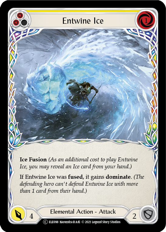 Entwine Ice (Yellow) [U-ELE098] Unlimited Rainbow Foil | Webway Games