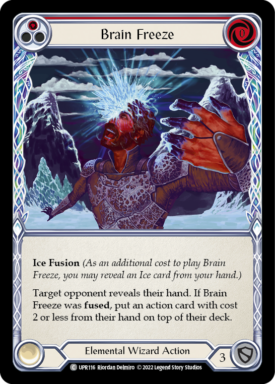 Brain Freeze (Red) [UPR116] (Uprising)  Rainbow Foil | Webway Games