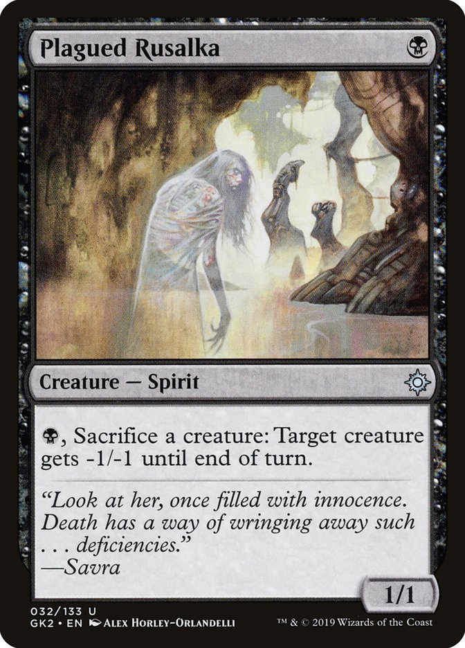 Plagued Rusalka [Ravnica Allegiance Guild Kit] | Webway Games