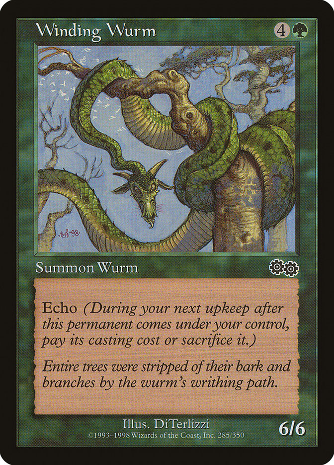 Winding Wurm [Urza's Saga] | Webway Games