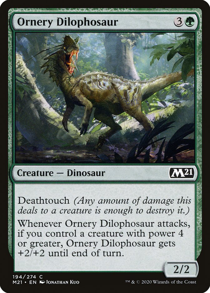 Ornery Dilophosaur [Core Set 2021] | Webway Games