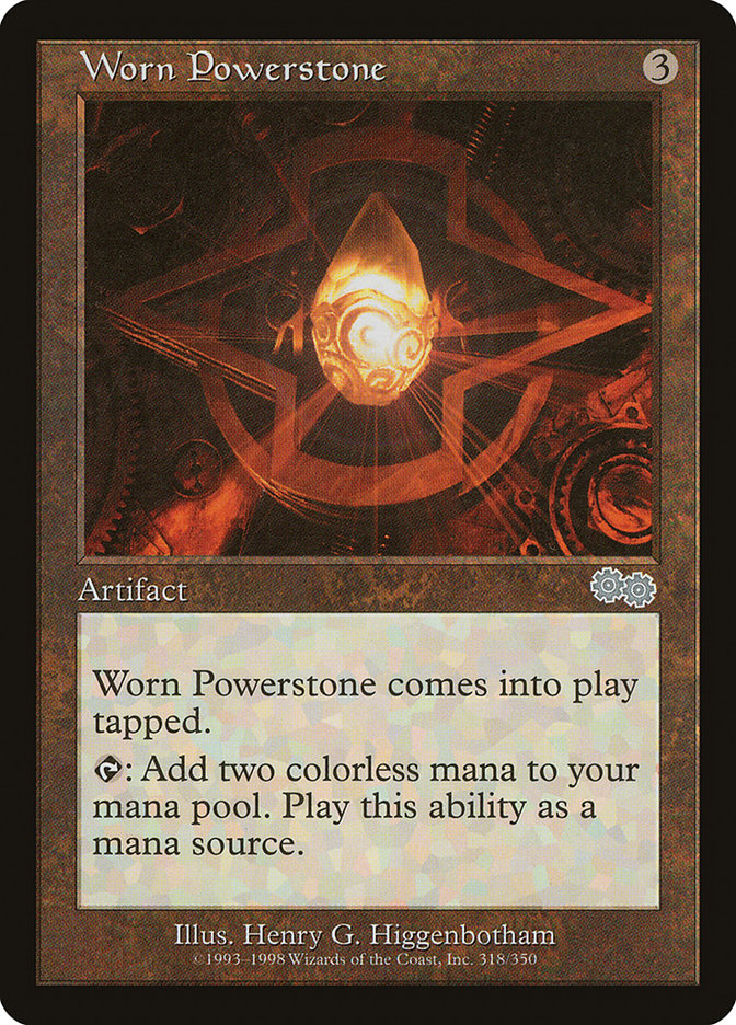 Worn Powerstone [Urza's Saga] | Webway Games