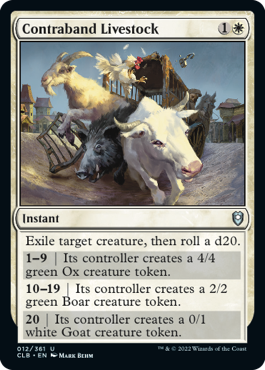 Contraband Livestock [Commander Legends: Battle for Baldur's Gate] | Webway Games