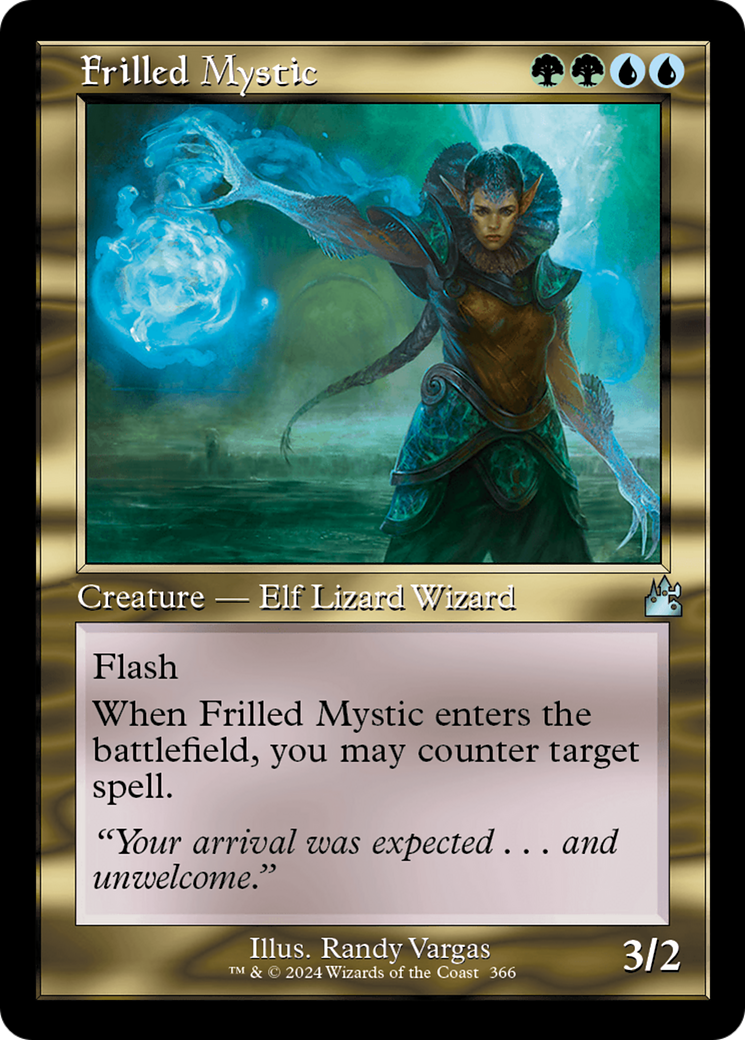 Frilled Mystic (Retro Frame) [Ravnica Remastered] | Webway Games