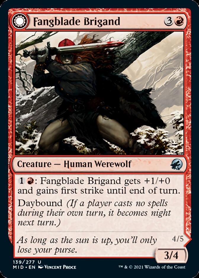 Fangblade Brigand // Fangblade Eviscerator [Innistrad: Midnight Hunt] | Webway Games