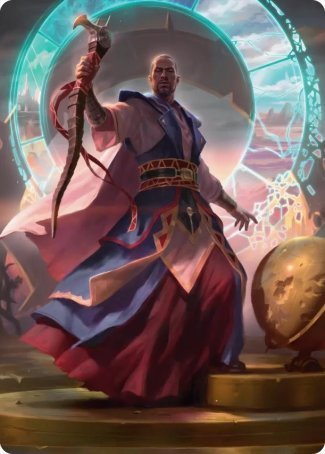 Teferi, Who Slows the Sunset Art Card [Innistrad: Midnight Hunt Art Series] | Webway Games
