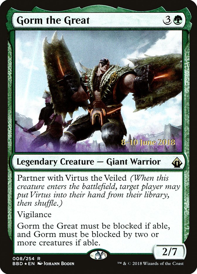 Gorm the Great  (Prerelease) [Battlebond Prerelease Promos] | Webway Games