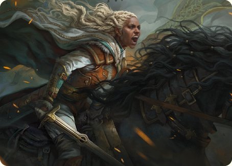 Eowyn, Fearless Knight Art Card [The Lord of the Rings: Tales of Middle-earth Art Series] | Webway Games