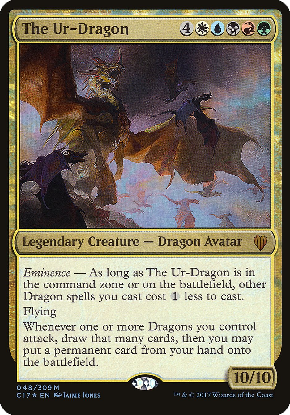 The Ur-Dragon (Commander 2017) [Commander 2017 Oversized] | Webway Games